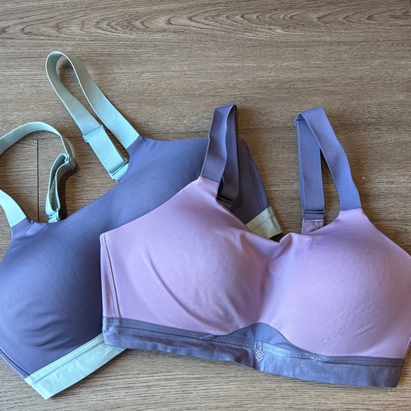 ThirdLove Kinetic Adjustable Sports Bra Set of 2, Lilac Blush & Midnight Blue - Picture 2 of 11